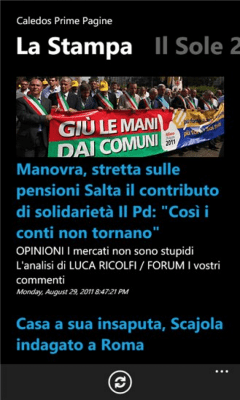 Скриншот приложения Caledos Prime Pagine - №3