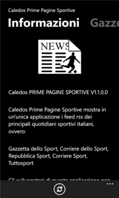 Скриншот приложения Prime Pagine Sportive - №2