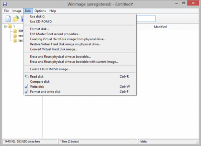 Скриншот приложения WinImage - №3