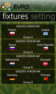 Скриншот приложения Euro 2012 Live - №2