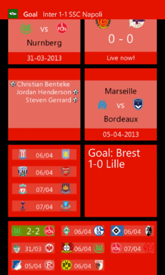 Скриншот приложения Tile LiveScore - №4
