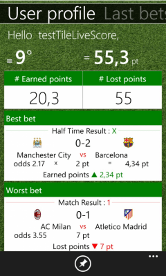 Скриншот приложения Tile LiveScore - №6