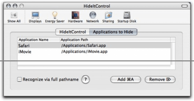 Скриншот приложения HideItControl - №2