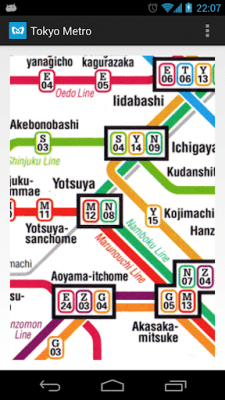 Скриншот приложения Tokyo Metro MAP - №1