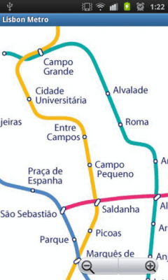 Скриншот приложения Lisbon Metro MAP - №1