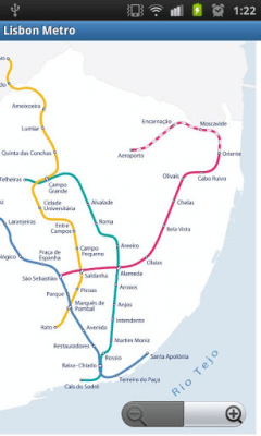 Скриншот приложения Lisbon Metro MAP - №2