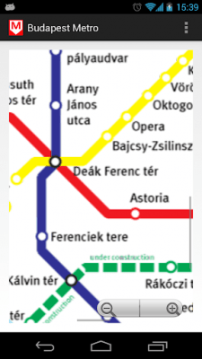 Скриншот приложения Budapest Metro MAP - №1