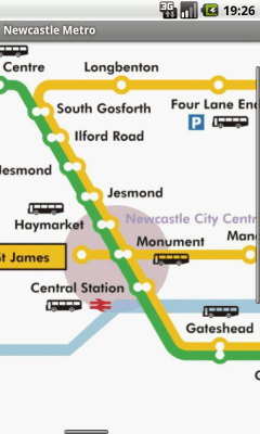 Скриншот приложения Newcastle Metro MAP - №1