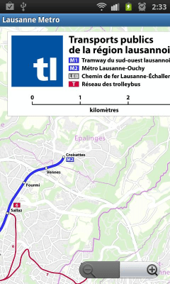 Скриншот приложения Lausanne Metro - №1