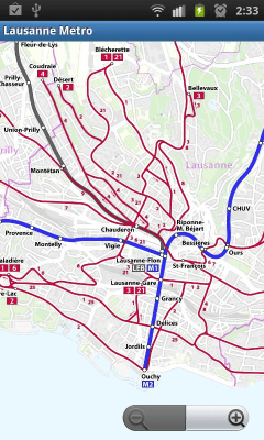 Скриншот приложения Lausanne Metro - №2