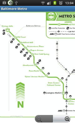 Скриншот приложения Baltimore Metro MAP - №1