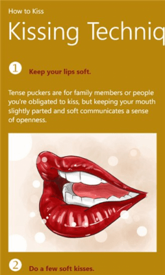 Скриншот приложения How To Kiss - №6