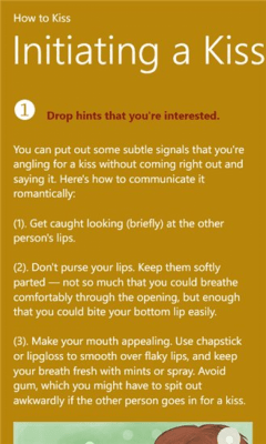 Скриншот приложения How To Kiss - №7