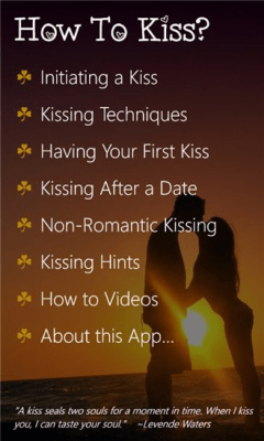 Скриншот приложения How To Kiss - №8