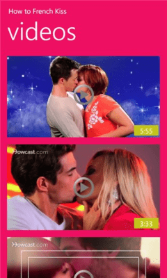 Скриншот приложения How to French Kiss - №2