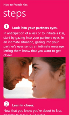 Скриншот приложения How to French Kiss - №4