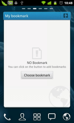 Скриншот приложения GO Bookmark Widget - №2