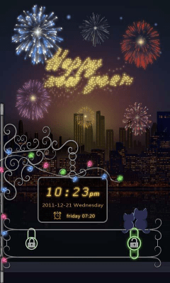 Скриншот приложения GO Locker Happy New Year Theme - №1