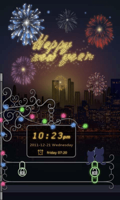 Скриншот приложения GO Locker Happy New Year Theme - №2