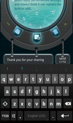 Скриншот приложения GO SMS PRO Hatch Popup ThemeEX - №2