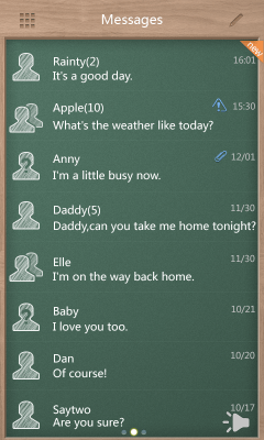 Скриншот приложения GO SMS Pro Z-My17h THEMEEX - №3