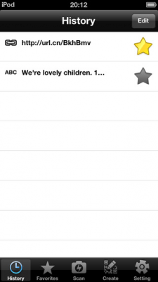 Скриншот приложения Quick QR code reader & creator - №9
