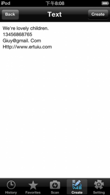 Скриншот приложения Quick QR code reader & creator - №10