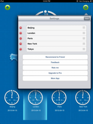 Скриншот приложения A+ World Clock - №1