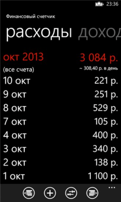 Скриншот приложения Финансовый счетчик - №8