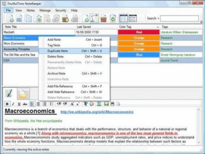 Скриншот приложения FruitfulTime NoteKeeper - №4
