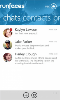 Скриншот приложения Runfaces - №3