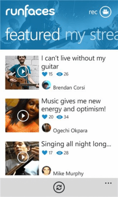 Скриншот приложения Runfaces - №4