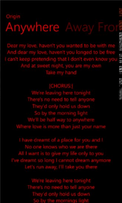 Скриншот приложения Evanescence Lyrics - №3