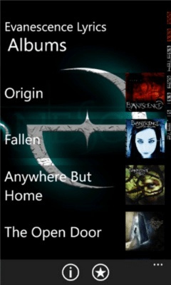Скриншот приложения Evanescence Lyrics - №6