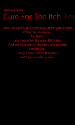 Скриншот приложения Linking Park Lyrics - №7