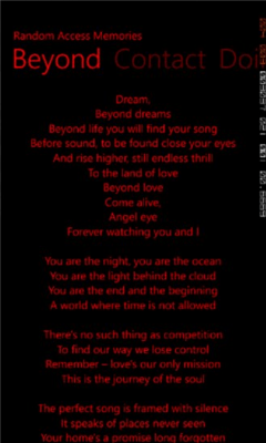 Скриншот приложения Daft Punk Lyrics - №6