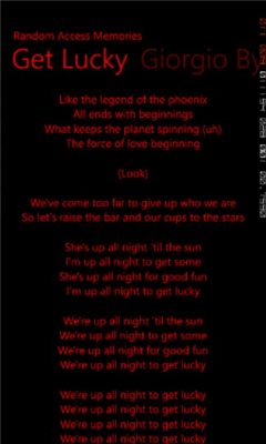 Скриншот приложения Daft Punk Lyrics - №7