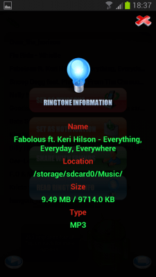 Скриншот приложения Ringtone Scanner (Setter) - №3