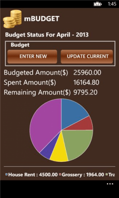 Скриншот приложения mBudget - №3