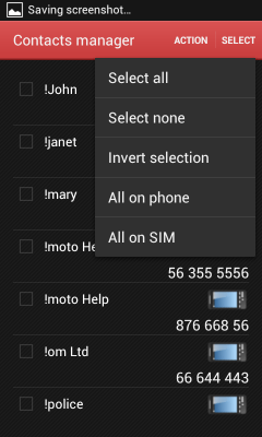 Скриншот приложения Менеджер контактов - №3
