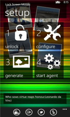 Скриншот приложения Lock Screen Mosaic - №2