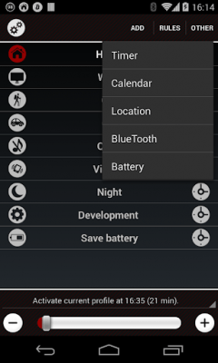 Скриншот приложения Handy Profiles - №3