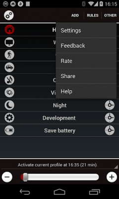 Скриншот приложения Handy Profiles - №4