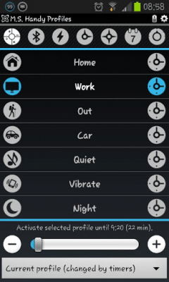 Скриншот приложения Handy Profiles - №6