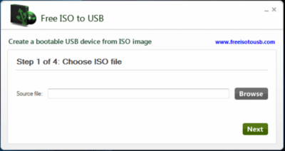 Скриншот приложения Free ISO to USB - №1