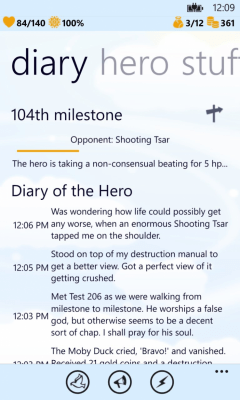 Скриншот приложения Godville - №4