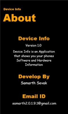 Скриншот приложения Device Info - №1