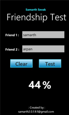 Скриншот приложения Friendship_meter - №4