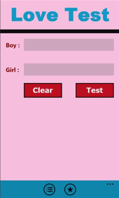 Скриншот приложения Love_Test - №1
