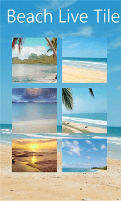 Скриншот приложения Beach Live Tiles - №3